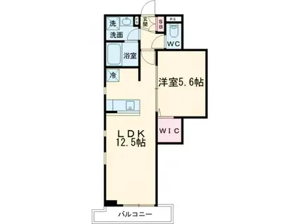KLEIS前橋本町(1LDK/3階)の間取り写真