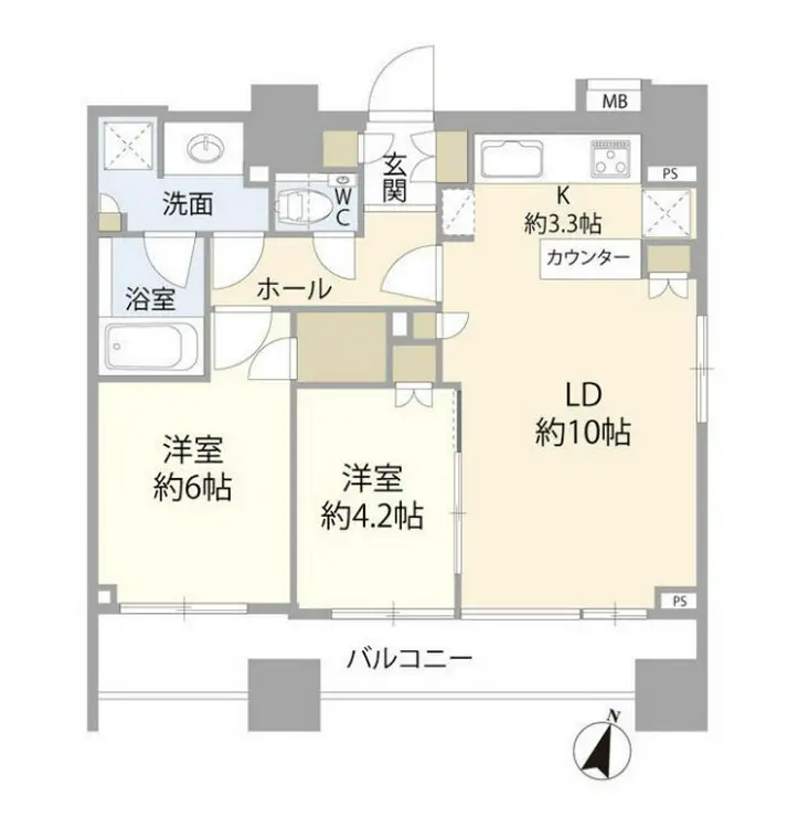 クラッシィスイート赤坂 12階階 間取り