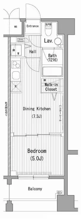 ガーラ・プレシャス横濱関内 8階階 間取り