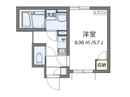 クレイノ久我山(1K/1階)の間取り写真