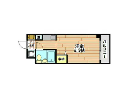 ロイヤルアーク八戸ノ里(ワンルーム/2階)の間取り写真