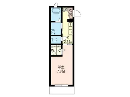 リベルタ(1K/1階)の間取り写真