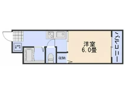 アバンテ中央(1K/1階)の間取り写真