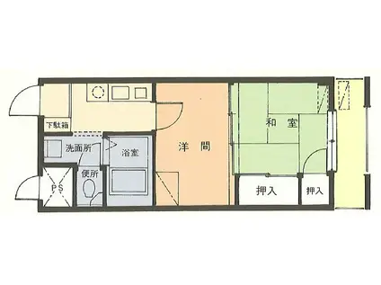 アルシェ浜松(2K/5階)の間取り写真