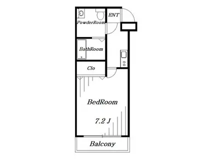 FRAGRANCE WIND(1K/3階)の間取り写真