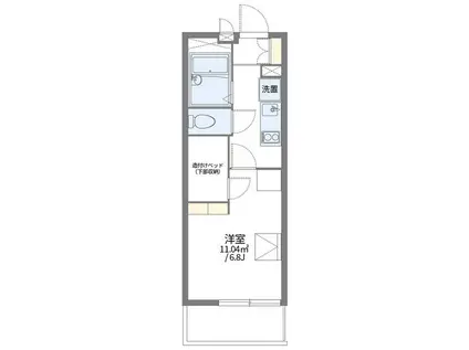 レオパレスプレジオ(1K/3階)の間取り写真