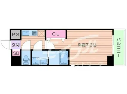 レクシア京橋DUO(1K/10階)の間取り写真