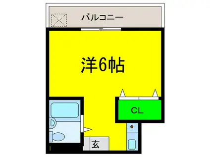 ラ・メゾン・デ・ヘヴン(ワンルーム/3階)の間取り写真