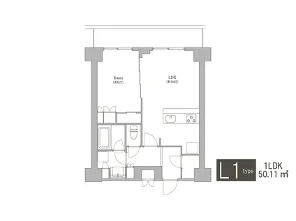 オアーゼ日暮里レジデンス(1LDK/6階)の間取り写真