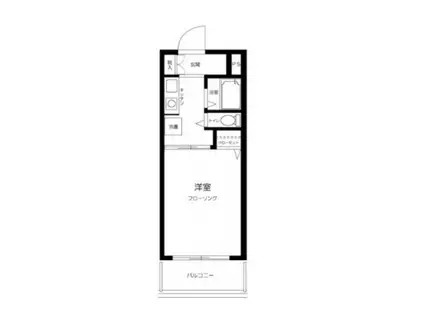 ハイツベルグ上池台(1K/10階)の間取り写真