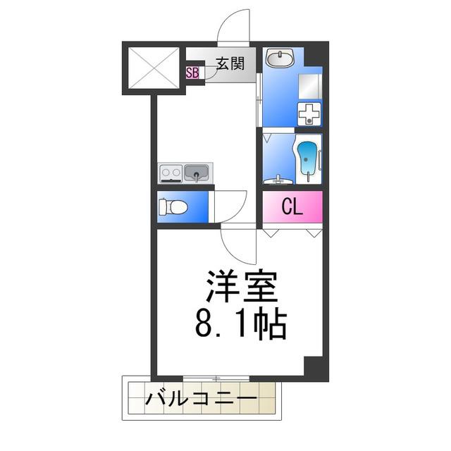 エヌエムスワサントオンズノース(1K/3階)の間取り写真