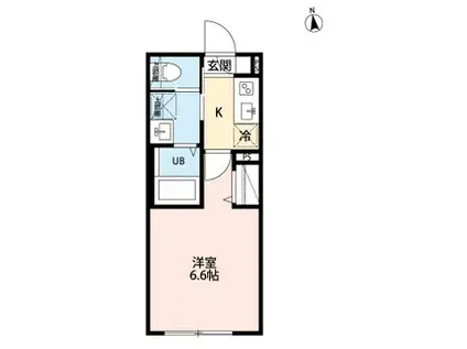 ROBOT HOME 梅島II(1K/2階)の間取り写真
