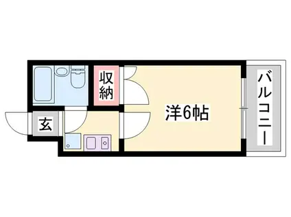 パレス大蔵(1K/2階)の間取り写真