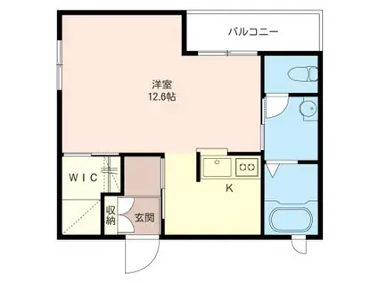 ストーリア(ワンルーム/2階)の間取り写真