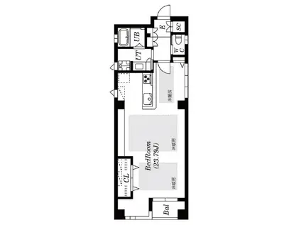 TNビル(ワンルーム/3階)の間取り写真