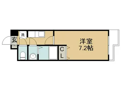 サンヴァーリオ新田駅前VI(1K/3階)の間取り写真