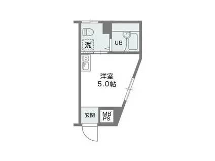 SENSE深江本町(ワンルーム/5階)の間取り写真