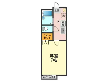 WELINA SHOEII(1K/1階)の間取り写真