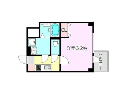 S-RESIDENCE新大阪RISH(1K/13階)の間取り写真