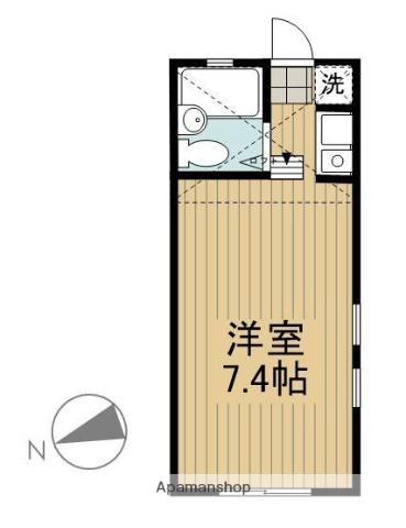 アークエステート23(ワンルーム/1階)の間取り写真