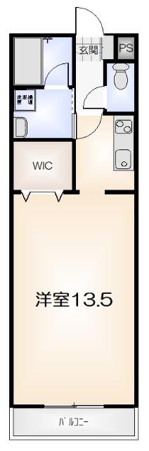 エクセルコートIM(1K/3階)の間取り写真