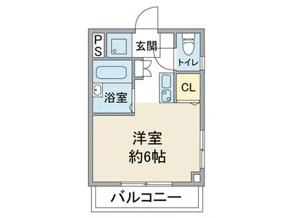 フォルトゥーナ駒込(ワンルーム/3階)の間取り写真