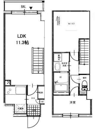 CLASS巣鴨(1SLDK/4階)の間取り写真