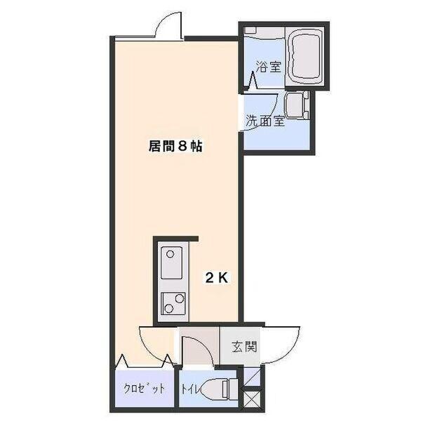 RT III(1K/2階)の間取り写真