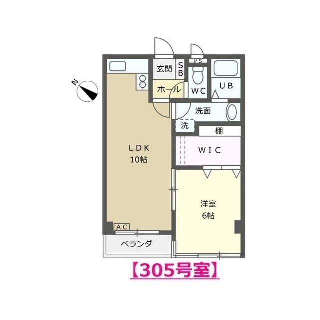 リブスイート駅西(1LDK/3階)の間取り写真