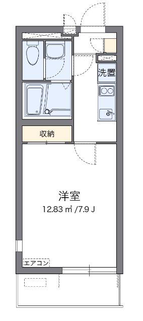 ＪＲ京浜東北線 蕨駅 徒歩17分 3階建 築10年(1K/1階)の間取り写真