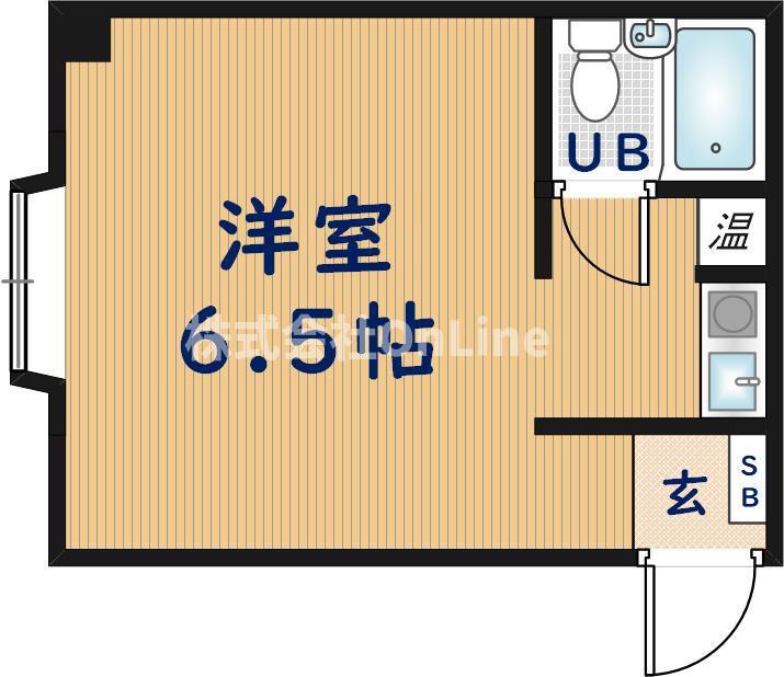 PALPAL近江堂(ワンルーム/2階)の間取り写真