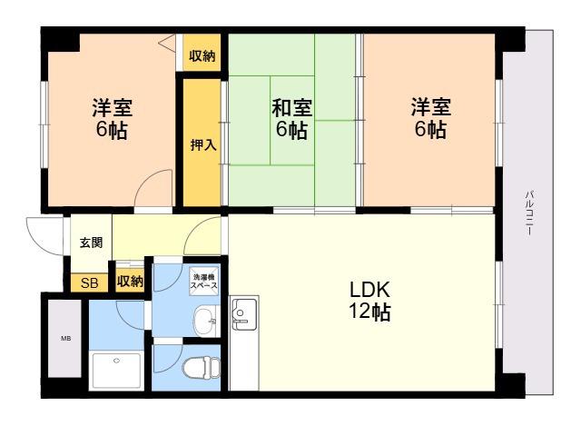 レスピーザ53(3LDK/3階)の間取り写真