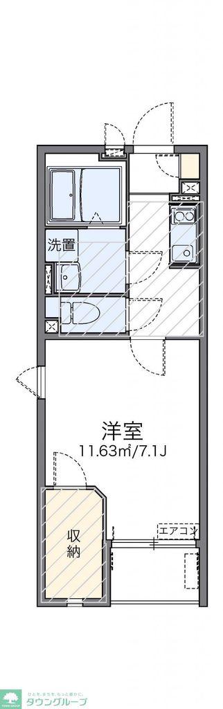 レオネクストSHI KI(1K/2階)の間取り写真