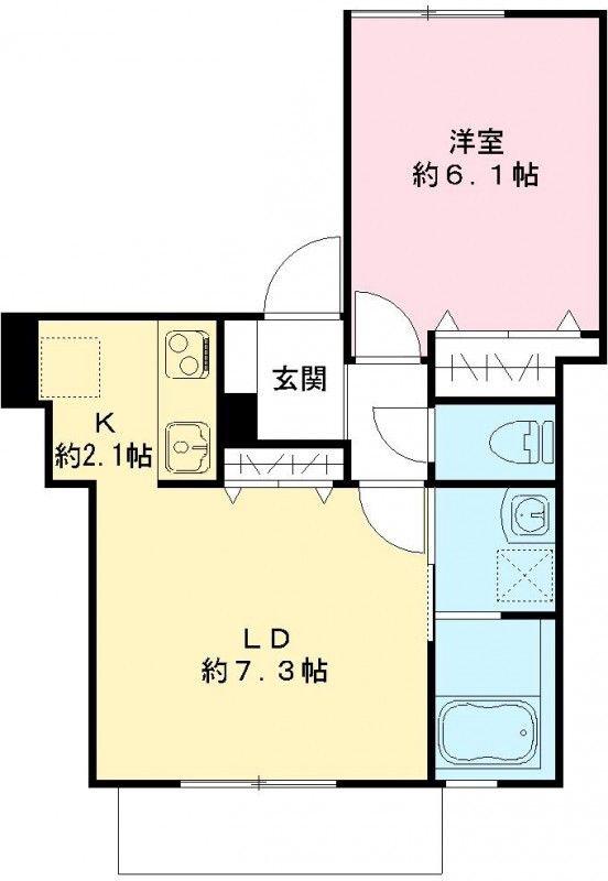 シュバイツァーホーフ(1LDK/1階)の間取り写真