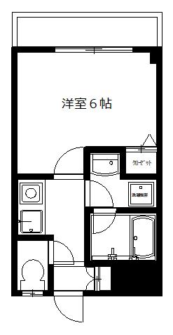 メゾンクレール(1K/3階)の間取り写真