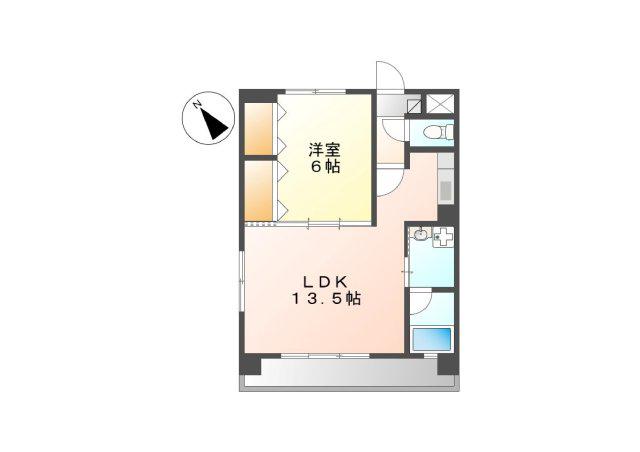 ヴィレッジWILL(1LDK/1階)の間取り写真