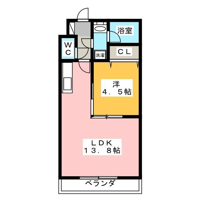 レスポワール(1LDK/2階)の間取り写真