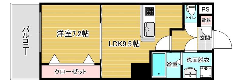 リファレンス東公園(1LDK/12階)の間取り写真