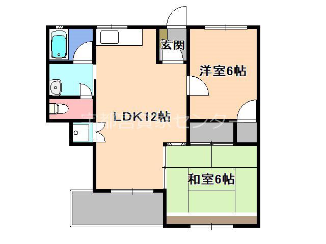 一興マンション(2LDK/1階)の間取り写真