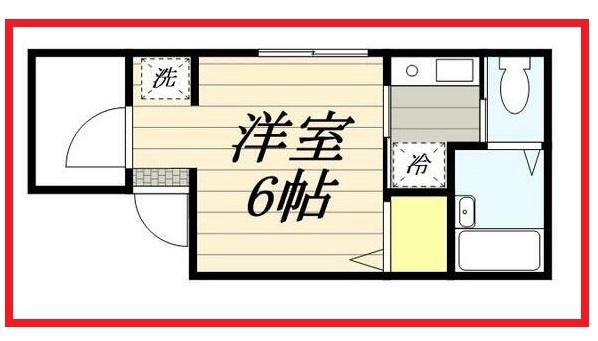  フォルビテッツア(1K/1階)の間取り写真