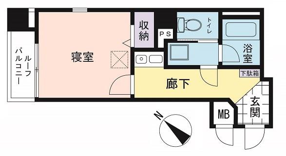 ソーエー新横浜ビル(1K/9階)の間取り写真