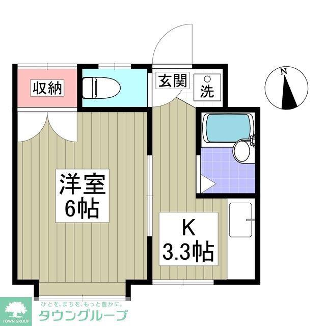 リブレス西川口IIA(1K/1階)の間取り写真