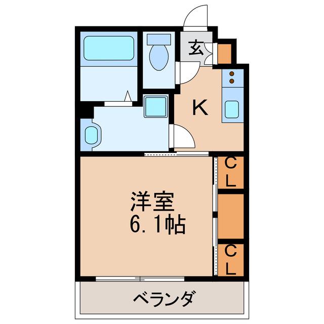 リブリ・千種(1K/3階)の間取り写真