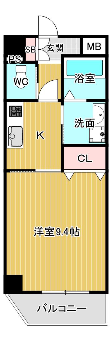 I´S SQUARE(1K/3階)の間取り写真