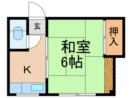 アサノ荘(1K/3階)の間取り写真