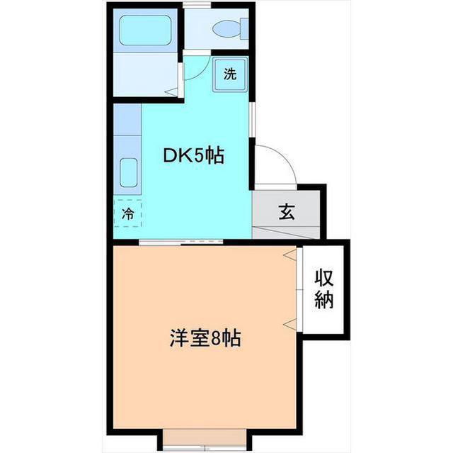 RAFFINE TS(1DK/1階)の間取り写真