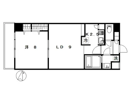 セピア西池袋(1LDK/4階)の間取り写真