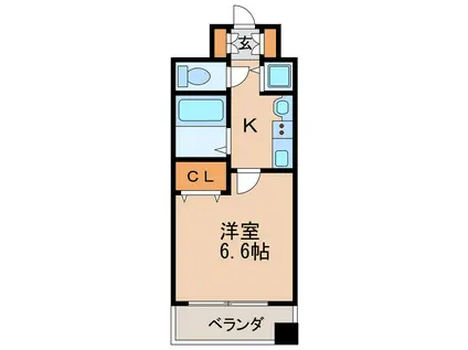 プレサンス桜通葵(1K/8階)の間取り写真