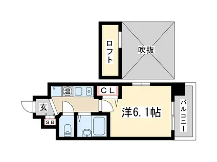 エステムコート新大阪Ⅴソレックス(1K/7階)の間取り写真