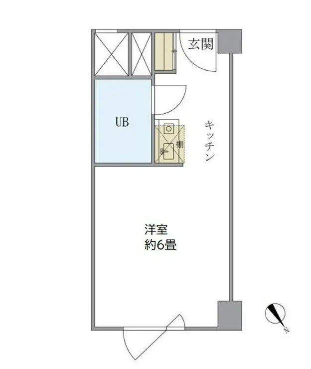 五反田サンハイツ 6階階 間取り